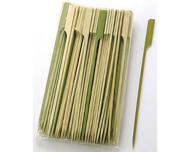 Bamboo And Metal Skewers