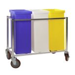 Win-Holt 148PIB Ingredient Bin 3-Compartment, 1 white, 1 yellow, 1 blue Total Capacity 225 lbs. WINH-148PIB