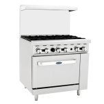 Atosa Range 36" 6-B W/Oven, Nat. Gas ATOSA-AGR-6B-NG