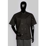 Hilite Uniform 530BK-XL Short Sleeve Chef Coat, Black (Xl) HILIU-530BK-XL