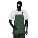 Hilite Three Pockets Bib Apron 24" x 24" W/ adjustable Neck, Hunter Green HILIU-833P3AHG