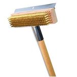 The Malish Corporation POB-ACT Brush (For Pizza Oven) Wood Handle/Gold Wire Brush BBI-POB