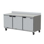 Beverage-Air WTR72AHC Worktop Refrigerator 72", 3-Door, Hydrocarbon BEVA-WTR72AHC