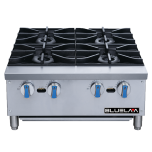 Blue Air BLHP24 Hot Plate, 4-Burner, 24" W, Natural Gas BLUA-BLHP24