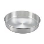 Winco ACP-123 Cake Pan, 12" Dia. X 3" Deep, Round, Aluminum CAKEPAN-12X3