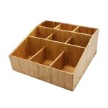 Cal Mil Plastics 1714 Organizer-Coffee Amenity -Bamboo CALI-1714