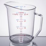 Cambro 100MCCW135 Measuring Cup 1 Qt (Clear) 2pu058.3510. On0064 CAMB-100MCCW