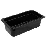 Cambro 34CW110 Black Food Pan 1/3 X 4" CAMB-34CW110