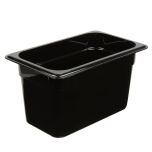 Cambro 46CW110 Black Food Pan 1/4 X 6 CAMB-46CW110