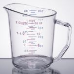 Cambro 50MCCW135 Measuring Cup 1pt(2 Cups)-Clear 2pu179. On0063 CAMB-50MCCW