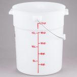 Cambro PWB22148 Pail W/Bail 22 Qt (White) On0088 CAMB-PWB22