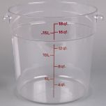 Cambro RFSCW18135 Container 18 Qt Round (Clear) CAMB-RFSCW18