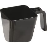 Carlisle 49122-103 Portion Cup, 20 Oz., Flat Sides, U-Shaped Handle, Black, Nsf CARL-49122-103