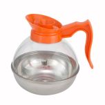 Winco CD-64O Coffee Decanter S/S Bottom (Orange), decaf WINC-CD-64O