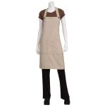 Chef Works ASCB12-NAT Soho Bib Apron 34"L X 30"W, Natural CHEW-ASCB12-NAT