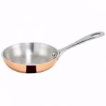 Winco DCFP-4C Mini 4" Fry Pan, Copper Plated, 5 Oz,tri-Ply WINC-DCFP-4C