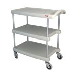 Metro MY1627-34G Bus Cart 3-Tier 16*27 Gray METR-MY1627-34G