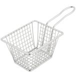 Winco FBM-544T Serving Basket S/S Rect. 5"lx4"wx4"h WINC-FBM-544T