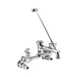 Fisher 19790 Service Sink Faucet W/Vacuum Breaker & EZ-install adapters, Wall Mount FISF-19790