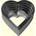 Heart Shaped Cutter Set S/S HK-HSC