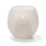 Hollowick 5119CI Tealight Holder, Bubbles, Clear Ice (Frosted), 2-3/8" x 2-5/8" (Fits Hd8) HOLL-5119CI