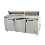 Atosa Cold Table, 3-D00R 72"L, 30-Pan Mega,115V ATOSA-MSF8308GR