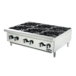 Atosa Hot Plate 6-Burner 36" Natural Gas ATOSA-ACHP-6