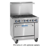 Imperial IR-6 Range 36" 6-B W/Oven (Nat Gas) IMPE-IR-6