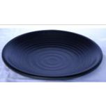 Kitchen Melamine Inc. LJP008 Plate Round 8" Black 12/72 KMI-LJP008