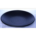 Kitchen Melamine Inc. LJP0115 Plate Round 11.5" Black 6/36 KMI-LJP0115