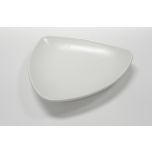 Kitchen Melamine Inc. LJP3008W Plate Triangle 8" White 12/72 KMI-LJP3008W