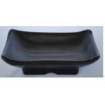 Kitchen Melamine Inc. LJP6038 Sauce Dish 2.5`` X 4`` Black 12/192 KMI-LJP6038