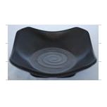 Kitchen Melamine Inc. LJP6053 Dish Square 5.25'' Black 12/96 KMI-LJP6053