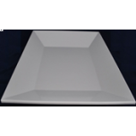 Kitchen Melamine Inc. LWB-300T Plate Square 12`` White 5/20 KMI-LWB-300T