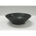 Kitchen Melamine Inc. SK-17075 Sk-Matt Round Dish 7.75" D Black 12/48 KMI-SK-17075