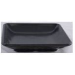 Kitchen Melamine Inc. SK722 Square Dish 5"3-3/4" Black 12/48 KMI-SK722