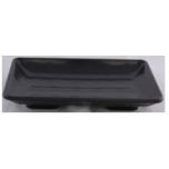 Kitchen Melamine Inc. SK727 Rectangular Plate7-1/2"x5" Black 12/48 KMI-SK727