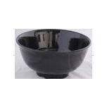 Kitchen Melamine Inc. SK758 Ramen Bowl 23oz.6-1/2" Black 6/24 KMI-SK758