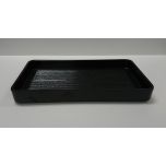 Kitchen Melamine Inc. TG005 Plate Deep 10.25"x6" Blk 12/48 KMI-TG005