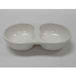 Kitchen Melamine Inc. US5711 IVORY Saucer 2 Compartmentivory 12/168 KMI-US5711