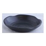 Kitchen Melamine Inc. WKP004 Plate Wave 4`` Round Blk 10/120 KMI-WKP004