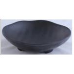 Kitchen Melamine Inc. YG140125 Plate 5.5" Black 10/120 KMI-YG140125