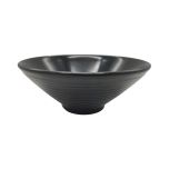 Kitchen Melamine Inc. LJB008 Bowl 8" Dia Black 6/36 KMI-LJB008