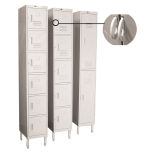 Gsw EL-2DR Locker 2-Door 12" X 21" X 77" H LOCKER-2DR