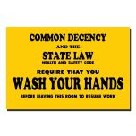 Lynch Signs DC-28 Sign "wash Your Hand" (Sticker) LYNS-DC-28