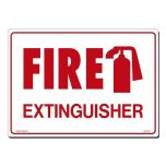 Lynch Signs FES-ISY Sign "fire Extinguiser" 10" X 14" Red/Wht LYNS-FES-ISY