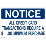 Lynch Signs R-114 Sign "credit Card Mini" LYNS-R-114