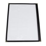 Update International MCV-1BK Menu Cover Single (Black Border) MENU-SGL-BLK