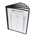 Thunder Group PLMENU-6BL Menu Cover (6-Pages) Black Border MENU-SIX-BLK