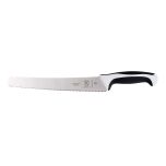 Mercer Culinary M23210WBH Millennia Bread Knife, 10", Wide, Wavy Edge, White Non-Slip Santoprene MERCE-M23210WBH